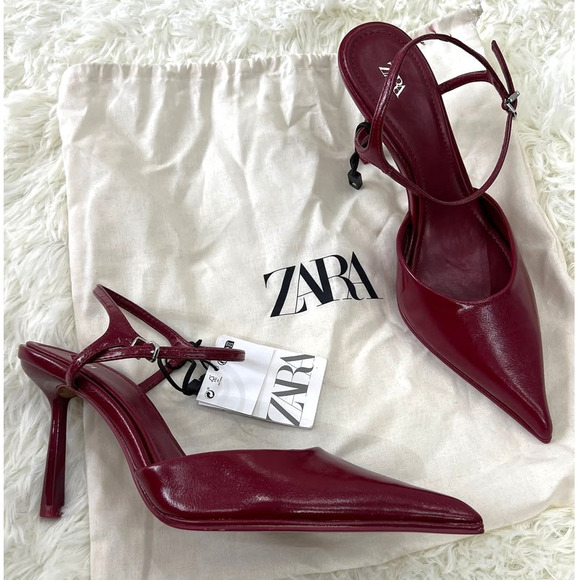 ZARA Pointed Toe Heels NWT - Picture 6 of 16